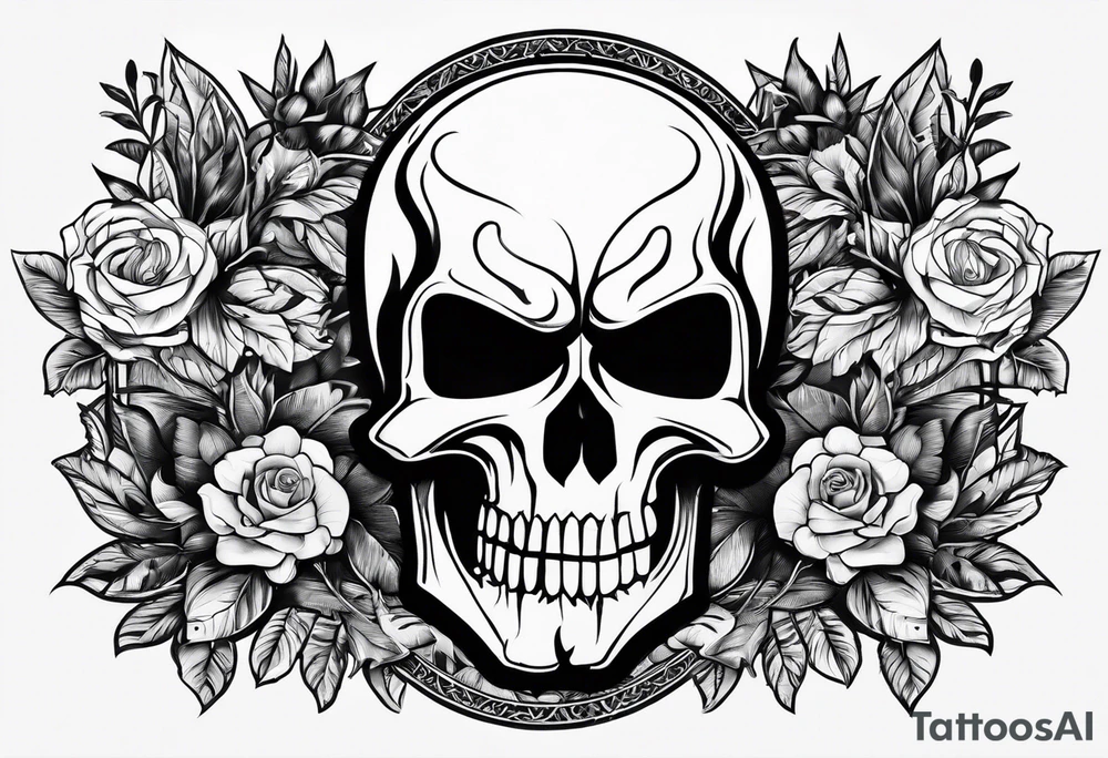 Manners Maketh Man with Punisher emblem tattoo idea