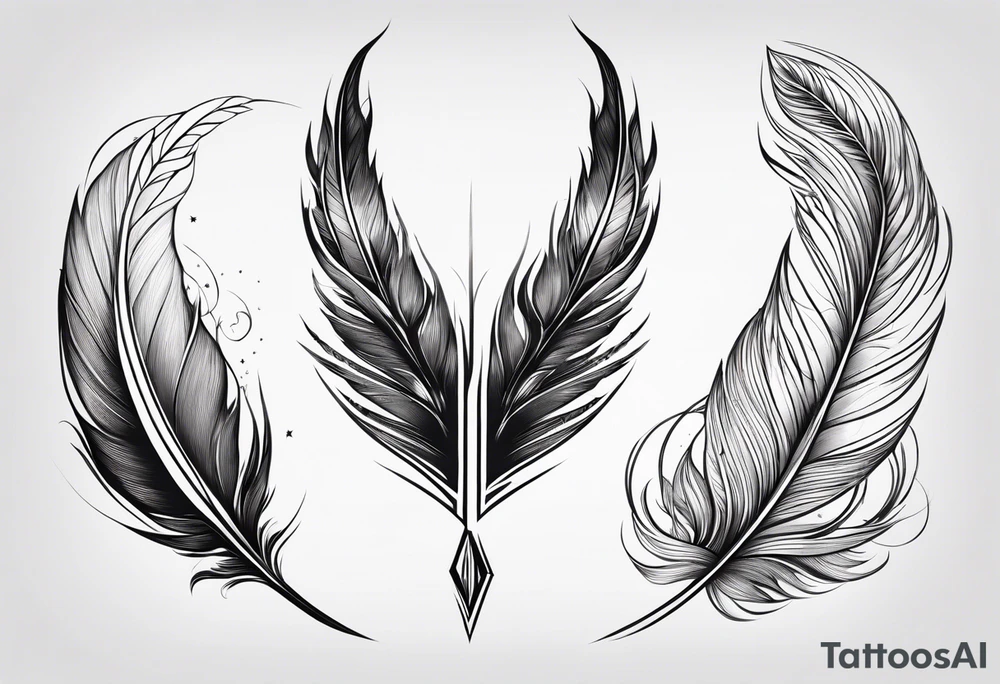 Lumos Phoenix feather tattoo idea