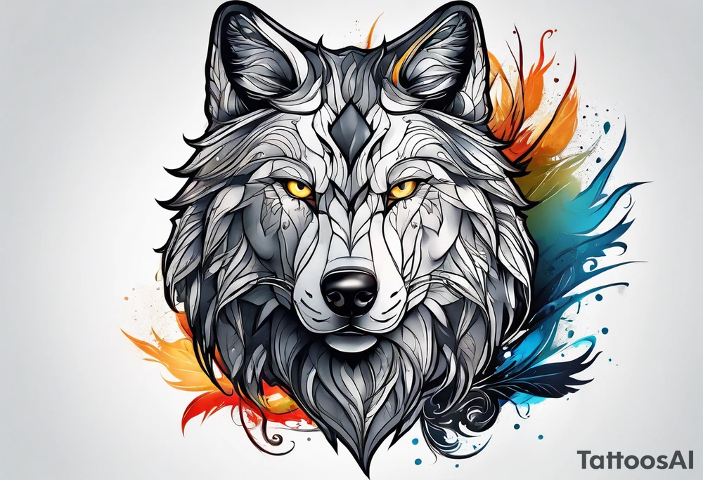 Lobo wolf for a male tattoo tattoo idea