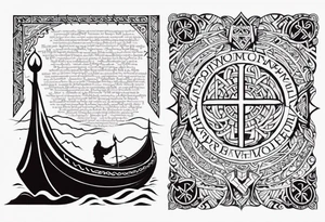 Viking prayer tattoo idea