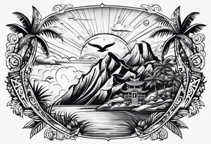 island vibes tattoo idea