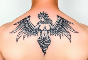 Themis de cuerpo entero tattoo idea