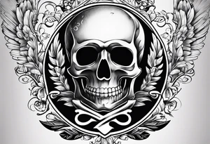 Simple skeleton key for him, incorporate the letter a tattoo idea