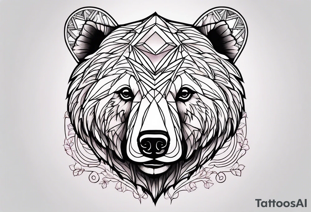 Strawberry bear tattoo idea
