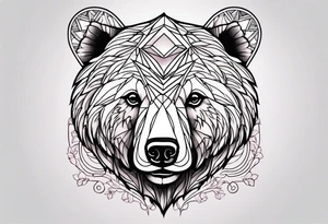 Strawberry bear tattoo idea