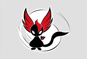 A fairy with a tail inspired by the logo of the show called Fairy Tail in a tattoo design sketch tattoo idea