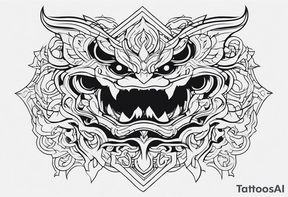 a shadow monster tattoo idea