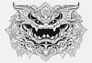 a shadow monster tattoo idea
