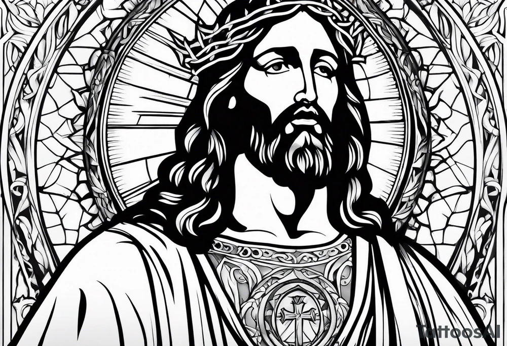 jesus tattoo idea