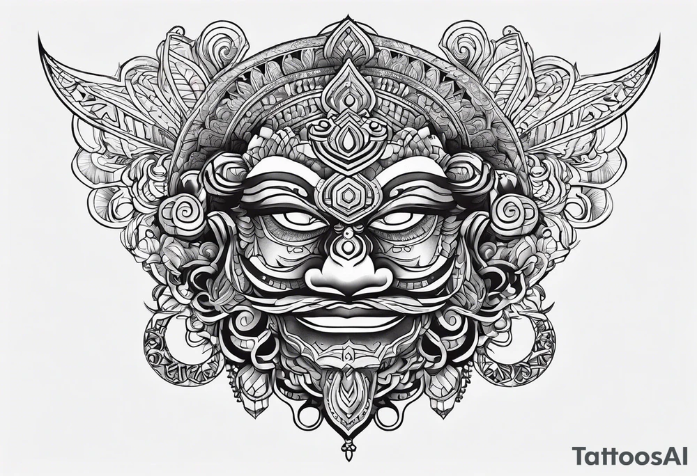 Ravan word only tattoo idea