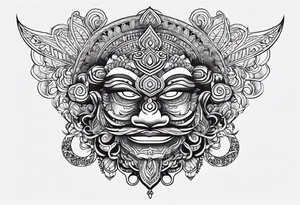 Ravan word only tattoo idea
