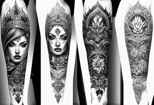 Full body sleeve tattoo idea