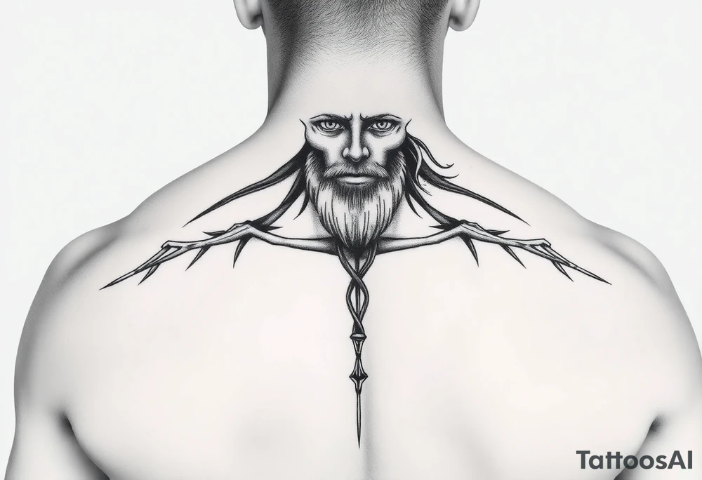 vitruvian man tattoo idea