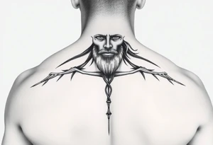 vitruvian man tattoo idea