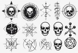 Combine science with Jesus, not satanic 
Not skulls tattoo idea