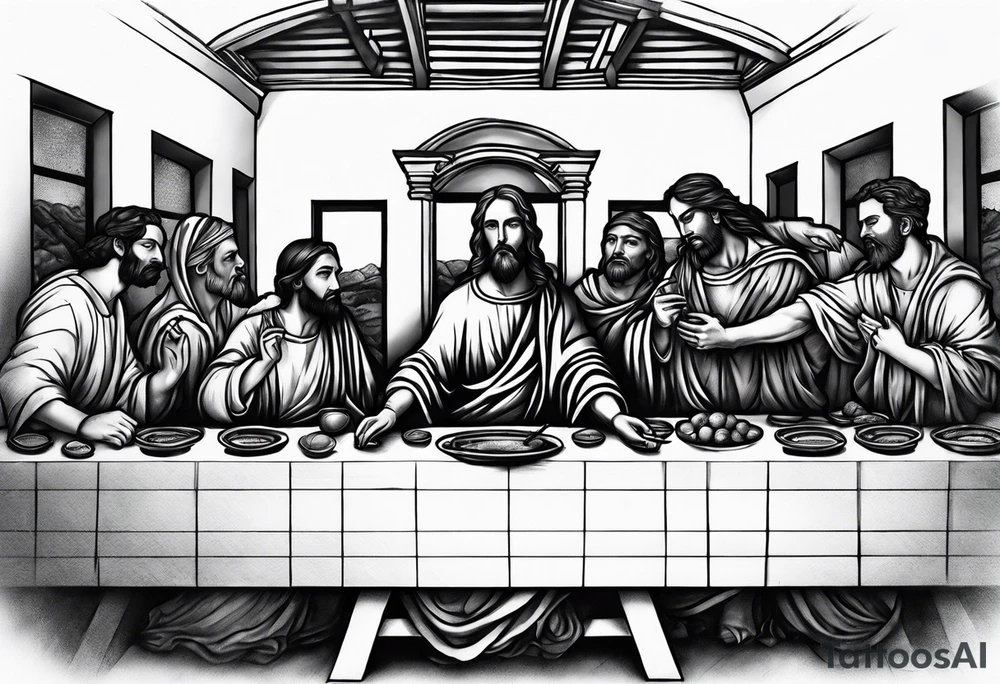 Last supper tattoo idea
