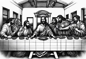 Last supper tattoo idea