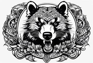 Angry Mc.Badgers tattoo idea