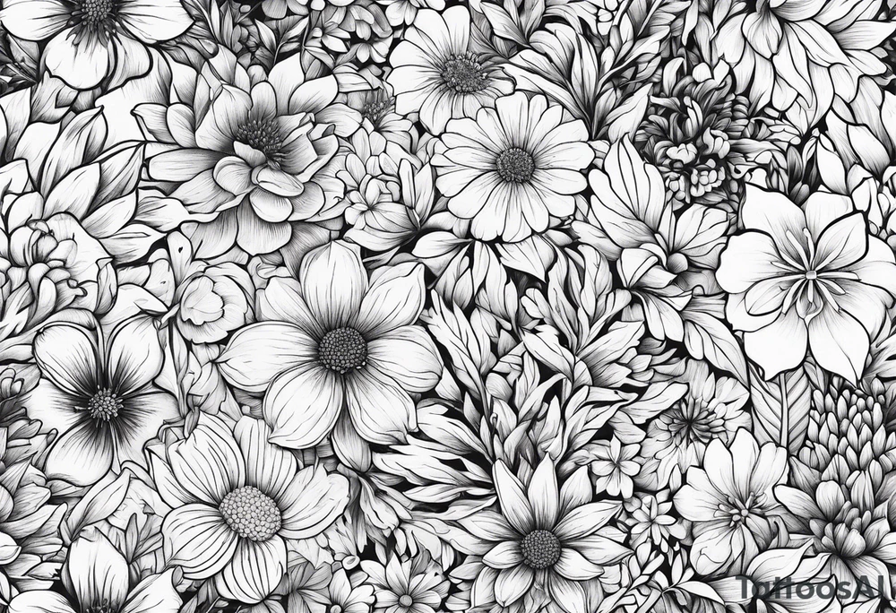Wildflowers, tattoo idea