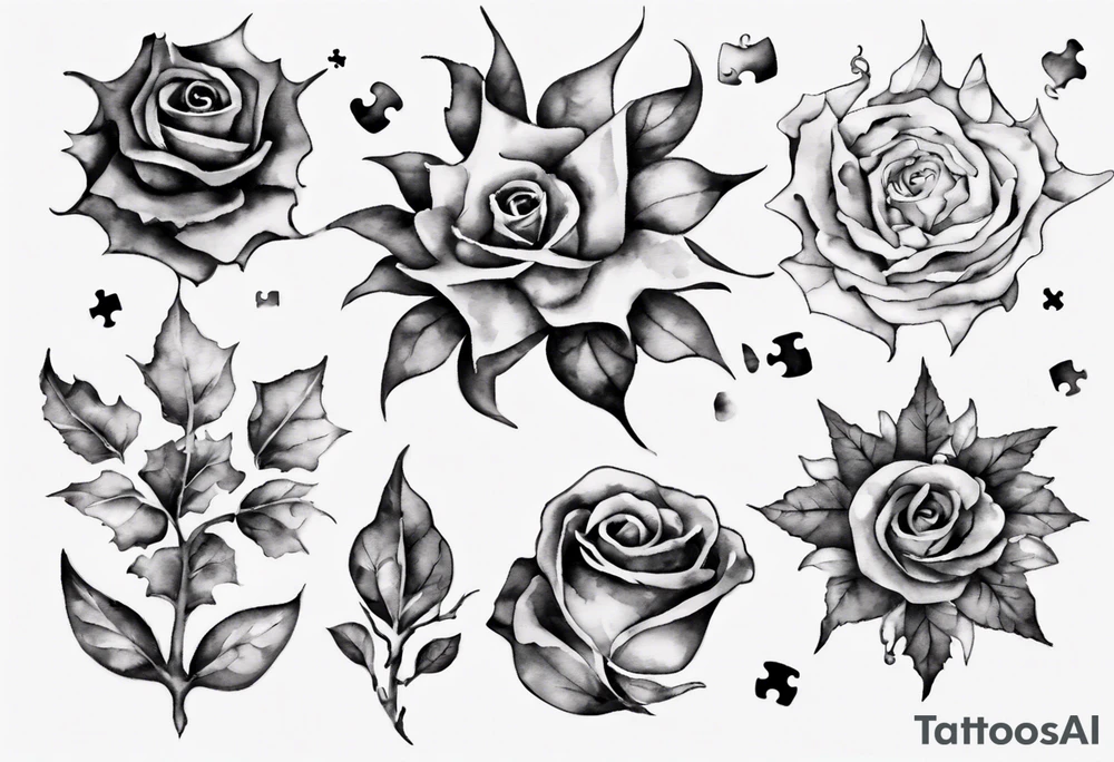 jigsaw puzzle tattoo idea