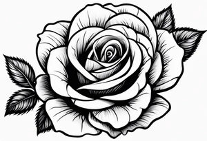 rose, violet, tattoo idea