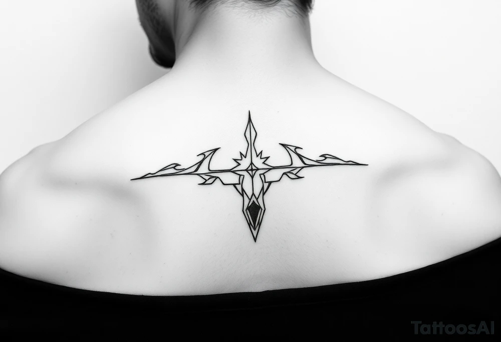Simple minimalist feminine tattoo small line art on arm tattoo idea