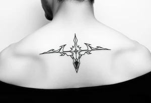 Simple minimalist feminine tattoo small line art on arm tattoo idea