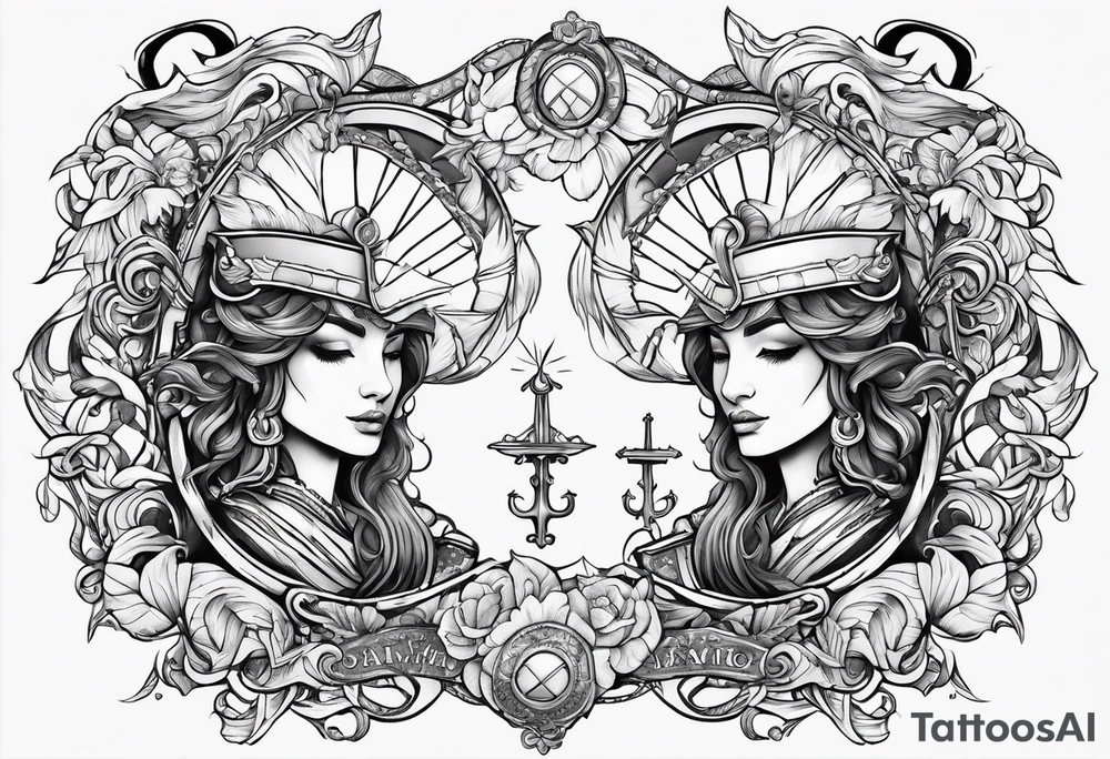Gemini and Capricorn tattoo tattoo idea