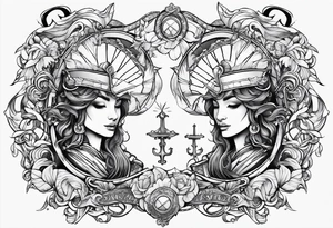 Gemini and Capricorn tattoo tattoo idea