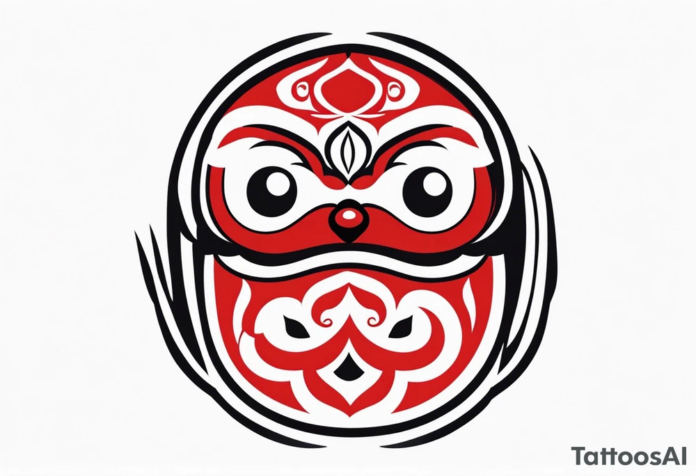 Daruma doll tattoo idea