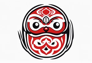 Daruma doll tattoo idea