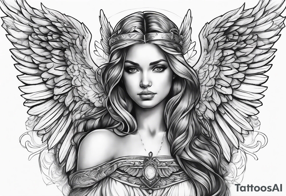 angel tattoo idea