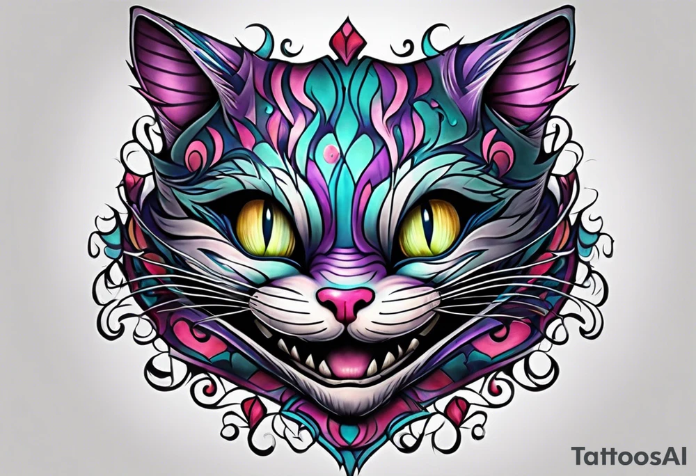 Cheshire Cat tattoo idea