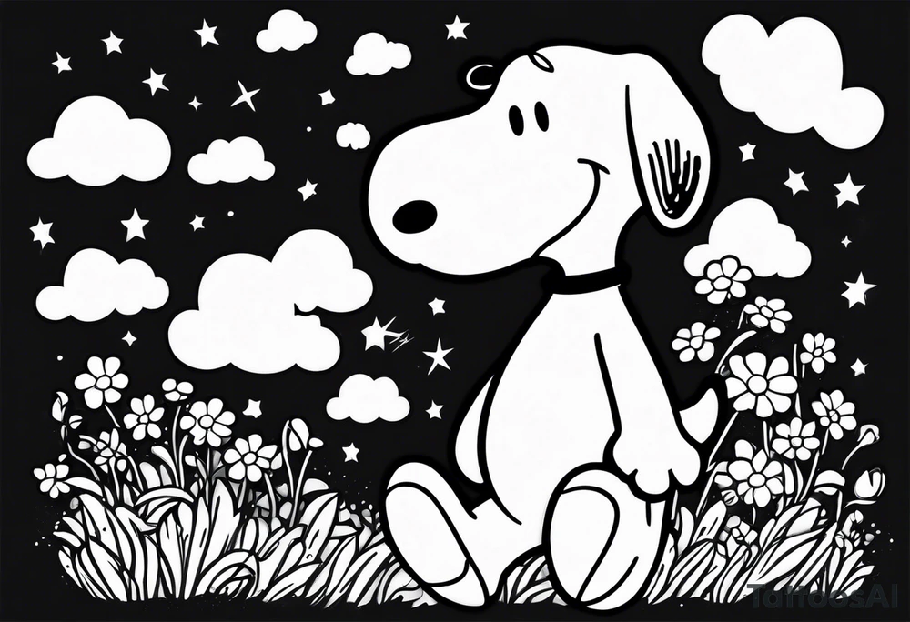 Snoopy tattoo idea