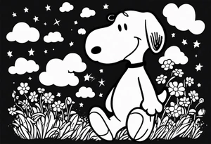 Snoopy tattoo idea