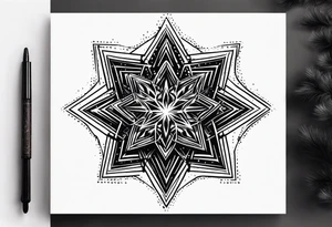 Stars dust tattoo idea