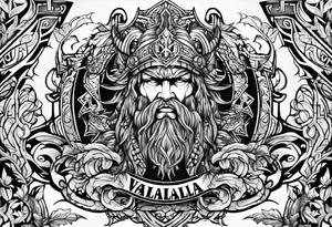 Valhalla word tattoo idea