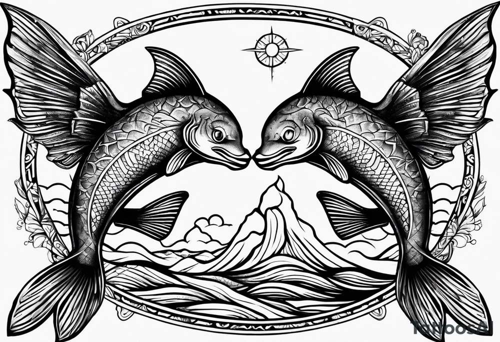 masculine pisces friendship tattoo idea tattoo idea