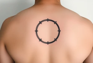 Rewind circle with play pause and stop in the circle tattoo idea