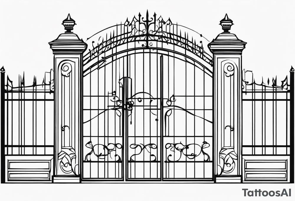 gate vector tattoo idea