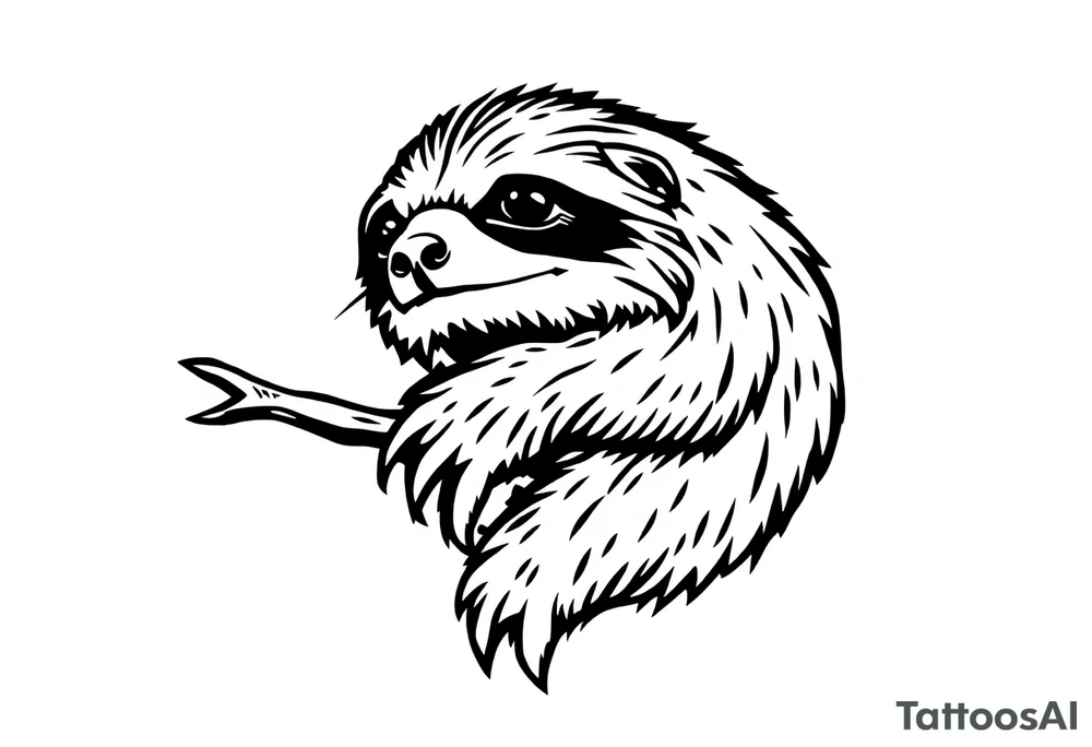 sloth tattoo idea