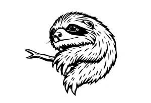 sloth tattoo idea