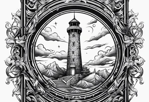 Prison observation tower tattoo idea