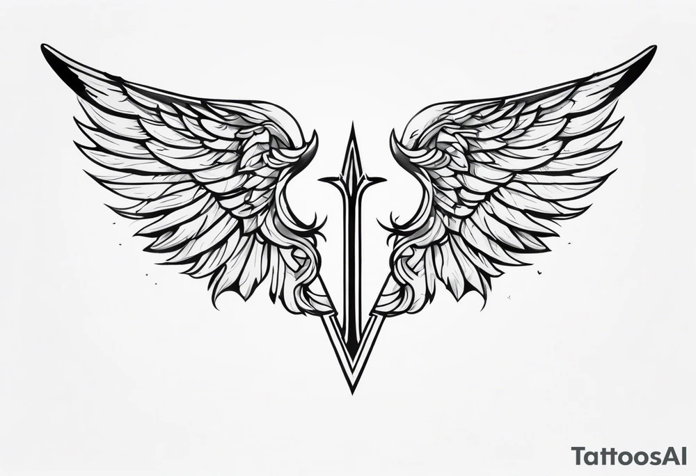Valkyrie wings tattoo idea