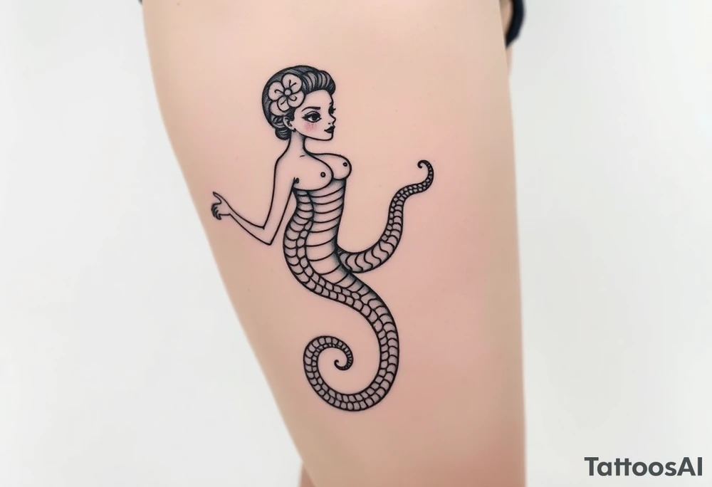 Girly medusa tattoo idea