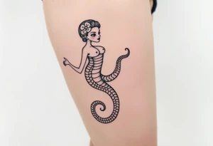 Girly medusa tattoo idea