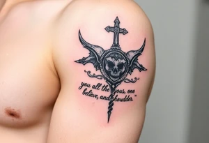 "You believe that God is one; you do well. Even the demons believe—and shudder." tattoo idea