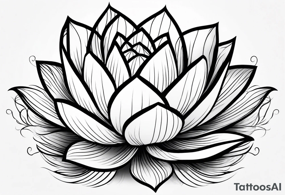 lotus flower tattoo idea