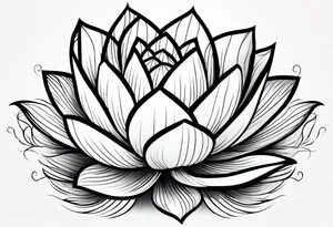 lotus flower tattoo idea