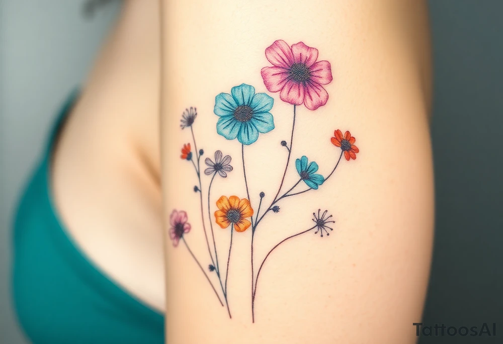 Wildflowers tattoo idea